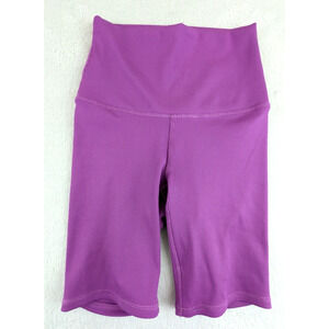 Levi's sz XS Compression Athletic Shorts purple ribbed mid rise 0924